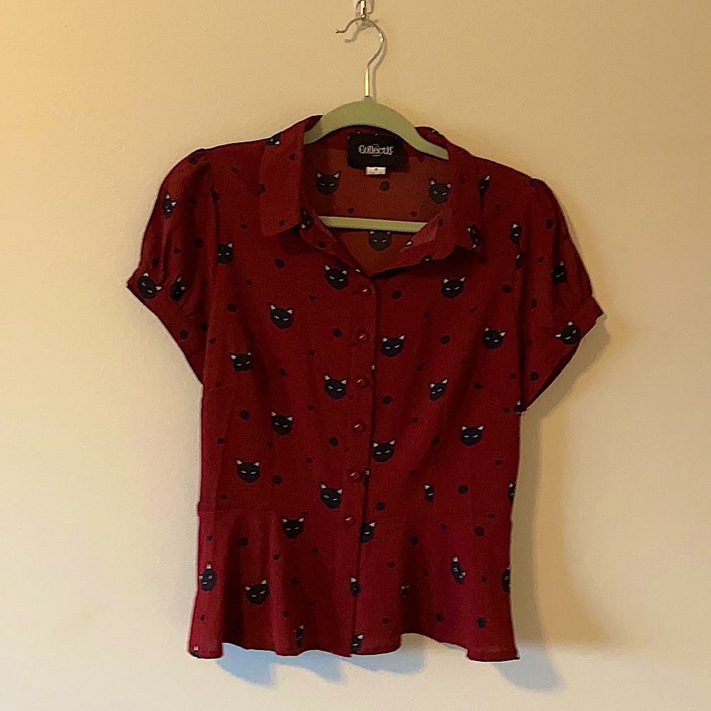 ModCloth Cat Shirt